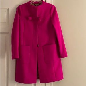 J Crew Wool Cashmere Nello Gori Jacket with Bow